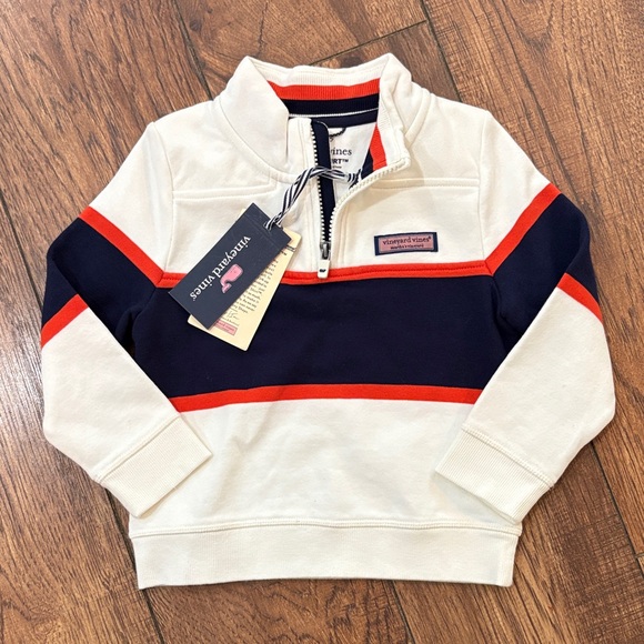 Vineyard Vines Shep Shirt Quarter Zip 3T NWT - Picture 1 of 2